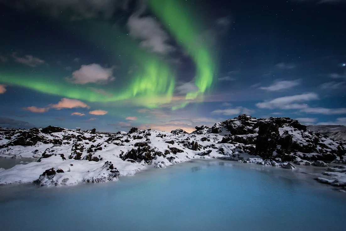 The northern lights in iceland